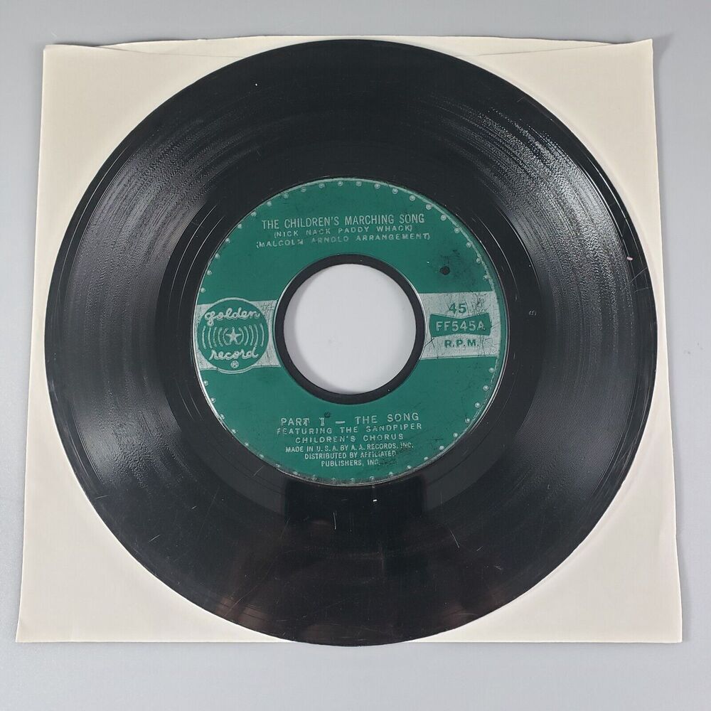Golden Record 45 Rpm The Children’s Marching Song (Nick Nack Paddy Whack)